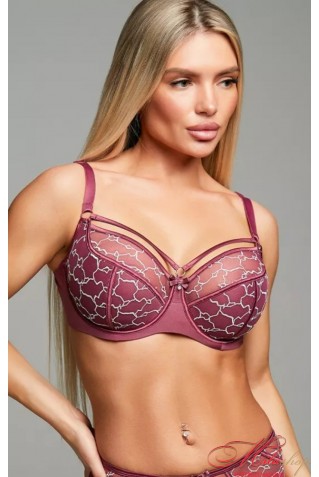 Бюстгальтер напівпоролон з мереживом Lanny Mode 11706